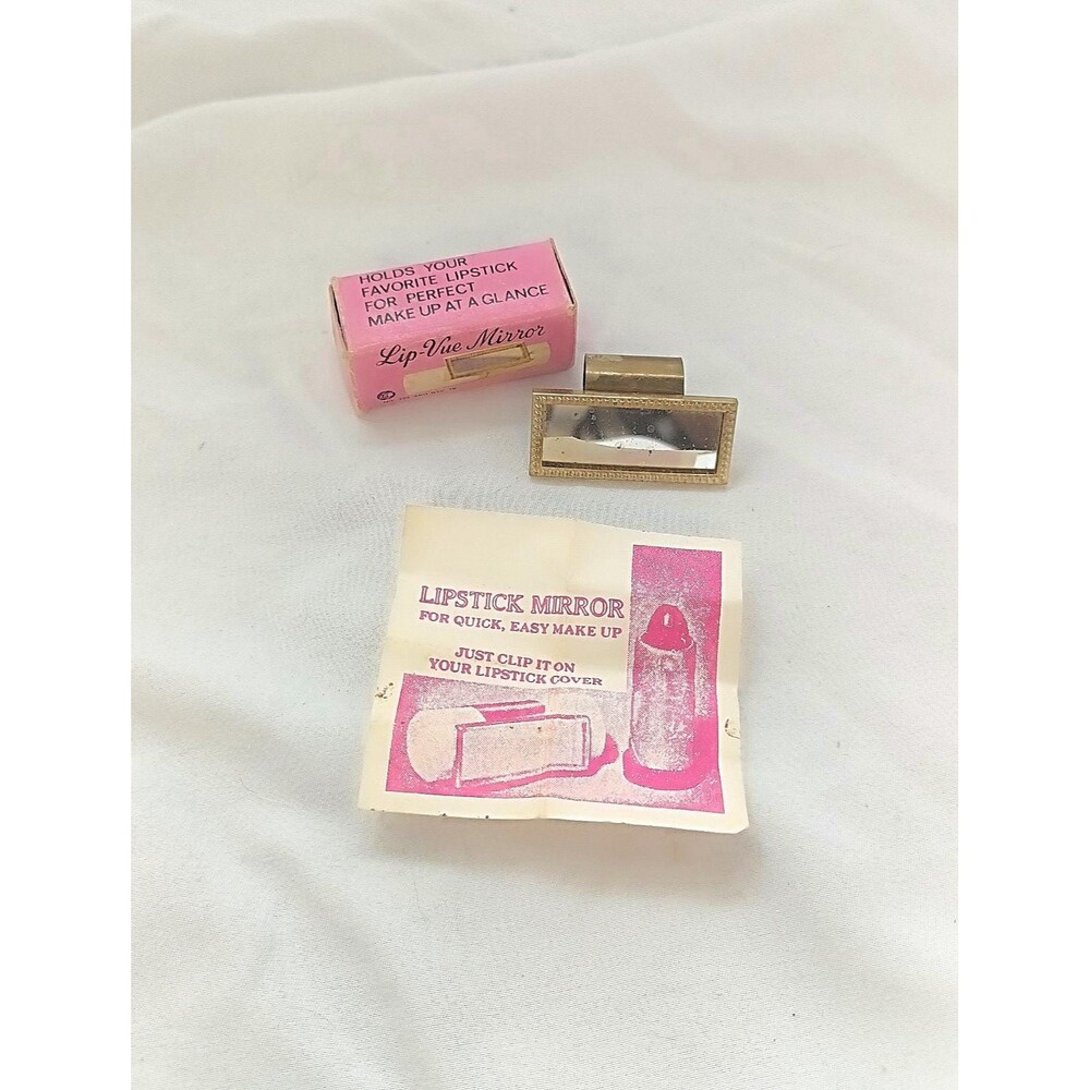 Vintage Lip-Vue Mirror for Lipstick Tub in Original Box